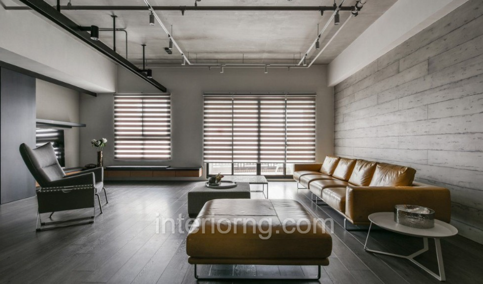 Industrial Interior Design for Living Room